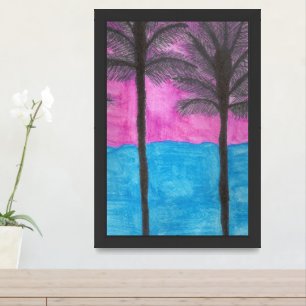 Tropical Getaway Watercolor Art Print