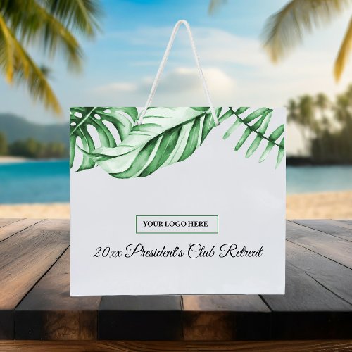 Tropical Gift Bag with Logo for Business Event 