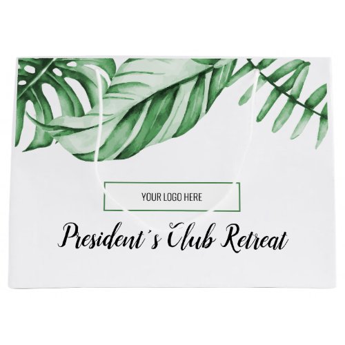 Tropical Gift Bag with Logo for Business Event 