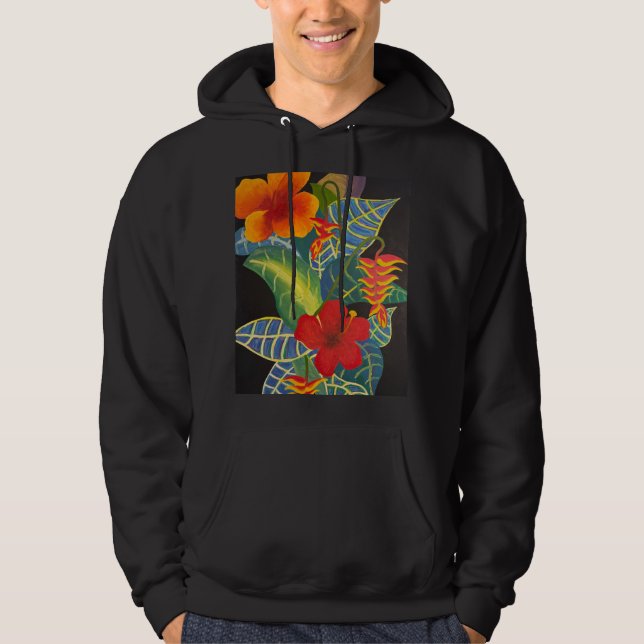 Tropical Ginger Flower Hoodie @3dudes1life (Front)