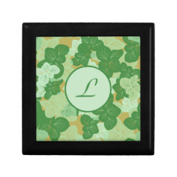 Tropical Gingko Leaf Pattern Gift Box