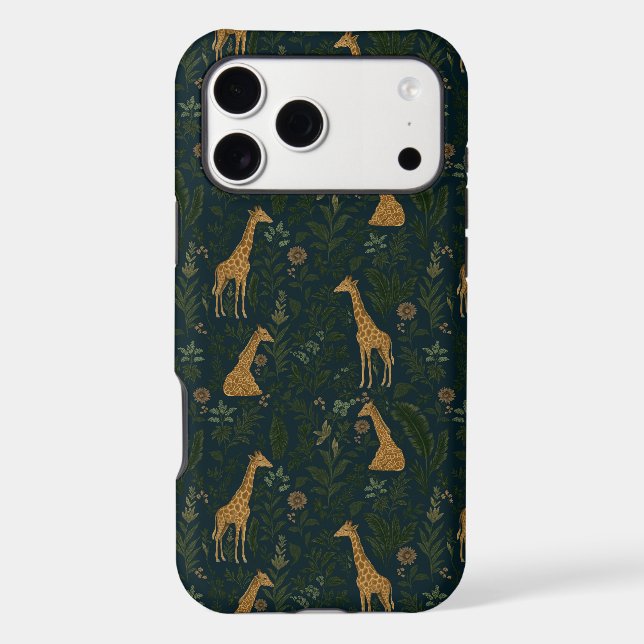 Tropical Giraffe Hangout iPhone Case (Back)