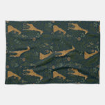 Tropical Giraffe Hangout Kitchen Towel