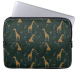Tropical Giraffe Hangout Laptop Sleeve