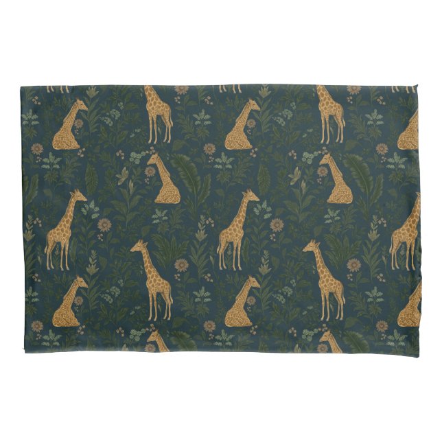 Tropical Giraffe Hangout Pillow Case (Front)