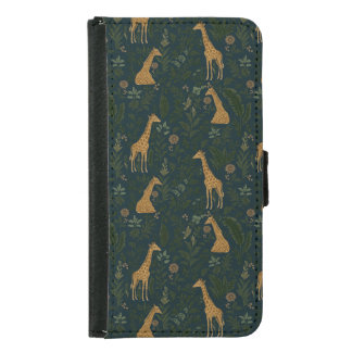 Tropical Giraffe Hangout Samsung Galaxy S5 Wallet Case