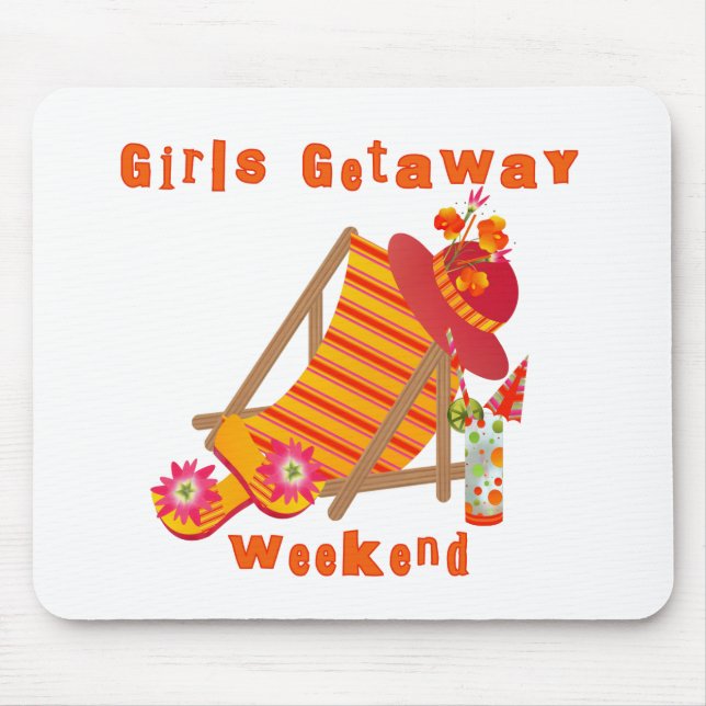 Tropical Girls Getaway Weekend Mouse Pad (Front)
