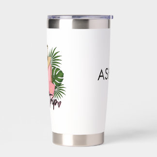 Tropical Girls Trip Vacation Tumbler | Custom Name