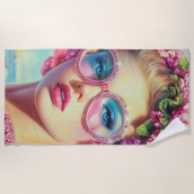 Tropical Glamour Queen Sticker