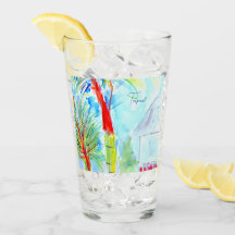 Tropical Glass Tumblers