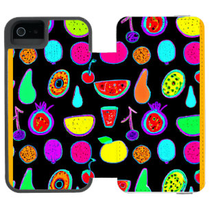 Tropical Glow Explosion iPhone SE/5/5s Wallet Case