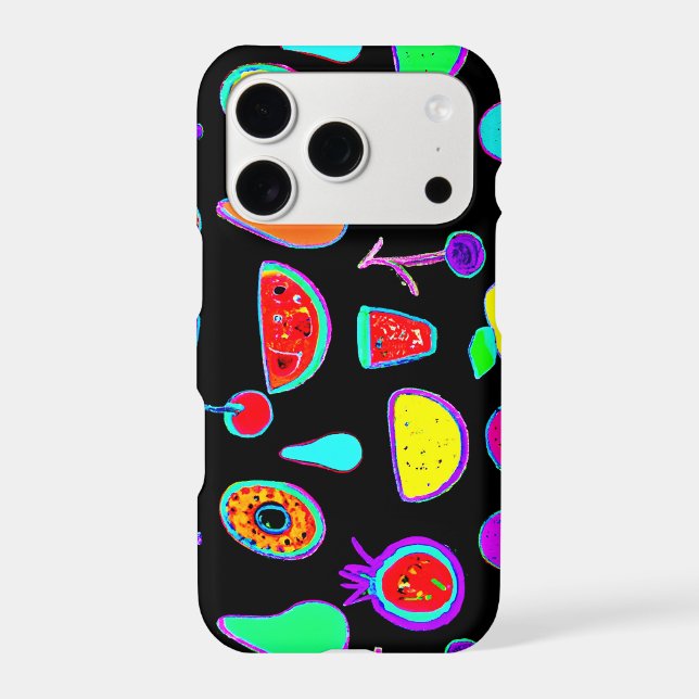 Tropical Glow Explosion Iphone Case (Back)