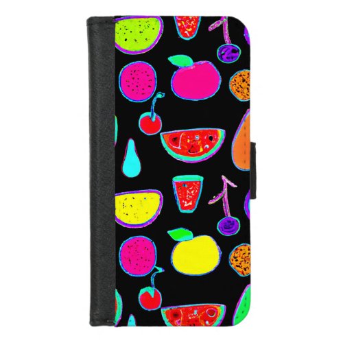 Tropical Glow Explosion iPhone 87 Wallet Case