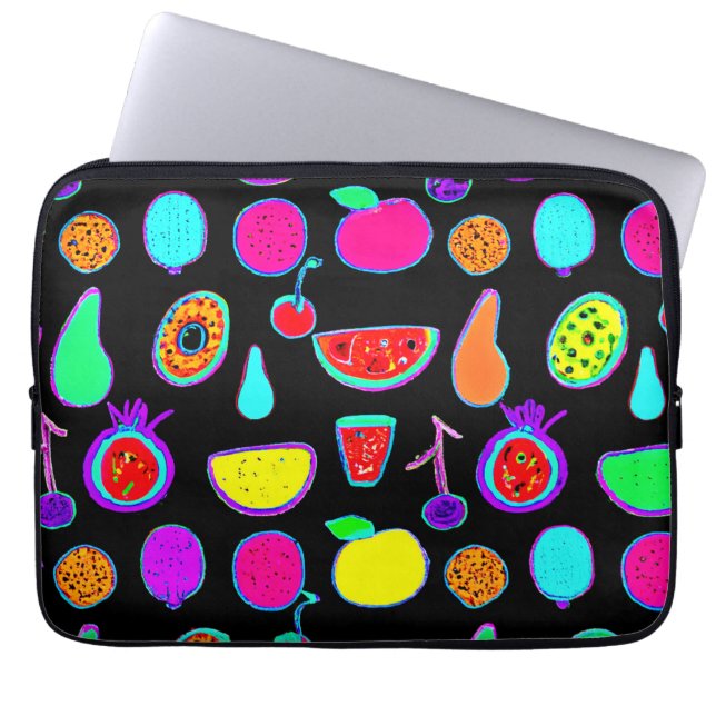 Tropical Glow Explosion Laptop Sleeve (Front)
