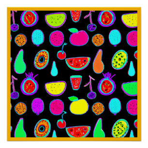 Tropical Glow Explosion Poster