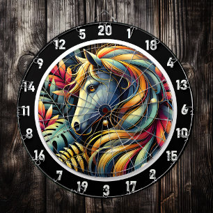 Tropical Glow Horse Room Statement Dart Board