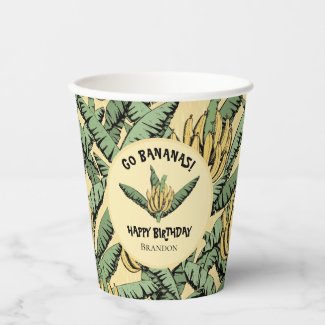 Tropical Go Bananas Happy Birthday