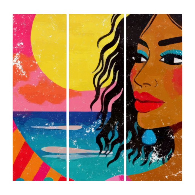 Tropical Goddess - Vibrant Pop Art (Front)