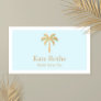 Tropical Gold Palm Tree  Spray Tanning Calling Card