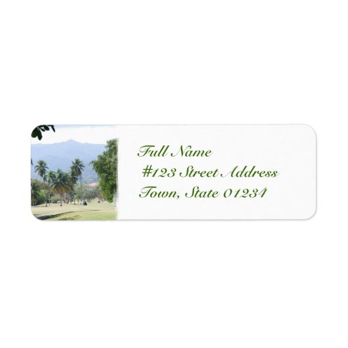 Tropical Golf Course Mailing Labels