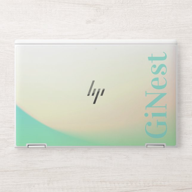 Tropical Gradient Ombre Green Yellow Business HP Laptop Skin (Front)