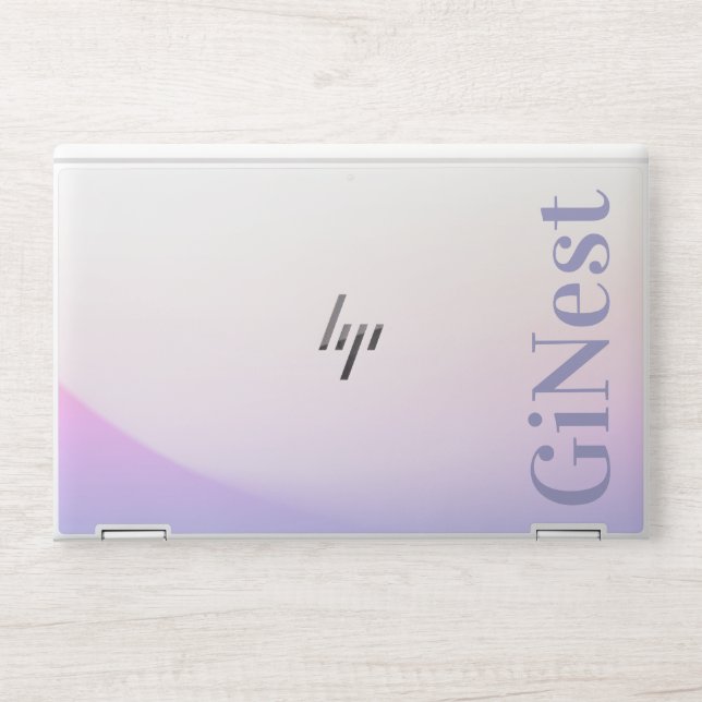 Tropical Gradient Ombre Purple Mist Business HP Laptop Skin (Front)