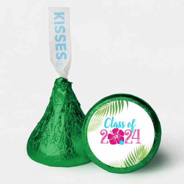 Tropical Graduation Class of 2024 Hershey®'s Kisses® (Front)