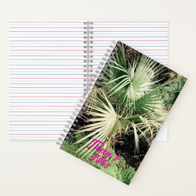 Tropical Graphic Palm Tree Notebook (Inside)