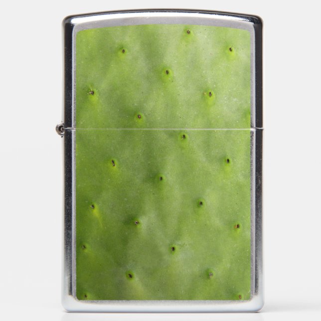 Tropical Green Cactus Photo Zippo Lighter (Front)