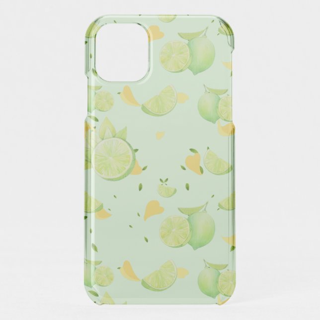 Tropical Green Citrus SUMMER Orange lemon Slice Uncommon iPhone Case (Back)