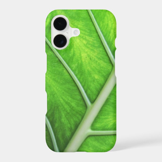 Tropical Green Leaf Nature - Simple Zen Spa Photo Case-Mate iPhone Case (Back)