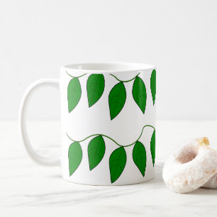Tropical Green Leaves Coffee Mug