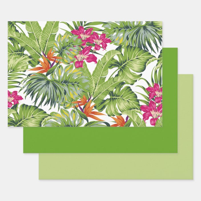 tropical wrapping paper