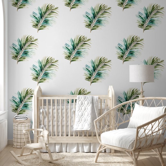 Tropical Green Leaves Wallpaper (Kids)