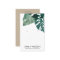 TROPICAL GREEN MOSTERA FAUNA STUD EARRING DISPLAY