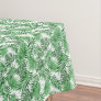 Tropical Green Palm Leaves Summer Watercolor Art Tablecloth