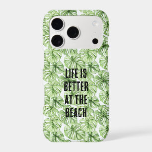 Tropical Green Palm Tree Leaves iPhone 17 Pro Case