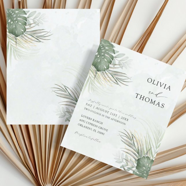 Tropical Green Palms BUDGET Wedding  (Creator Uploaded)