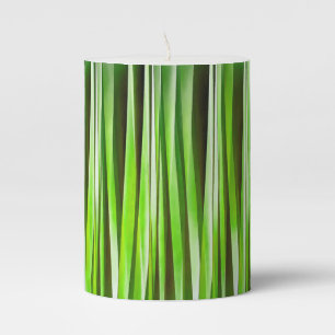 Tropical Green Riverweed Pillar Candle