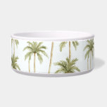 Tropical Green White Palm Trees Bowl<br><div class="desc">Tropical Green White Palm Trees</div>