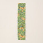 Tropical Green Yellow Orange Leaves Parrot Pattern Scarf<br><div class="desc">This cool and vibrant pattern is perfect for the bird lover. It features hand-painted watercolor bright yellow, blue, and orange parrots and green and yellow banana leaves on top of a simple blue background. It's artsy, trendy, unique, and modern; perfect for the summer season! ***IMPORTANT DESIGN NOTE: For any custom...</div>