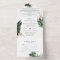 Tropical Greenery | All in One Wedding Invite