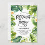 Tropical Greenery and Plumeria Retirement Party Invitation