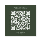 Tropical Greenery Botanical QR Code Wedding RSVP