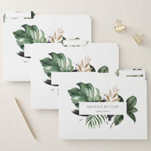 Tropical Greenery File Folder