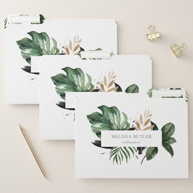 Tropical Greenery File Folder (Set)