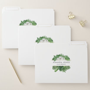 Tropical Greenery Foliage File Folder