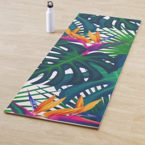 Tropical Greenery Jungle Leaves Paradise  Yoga Mat