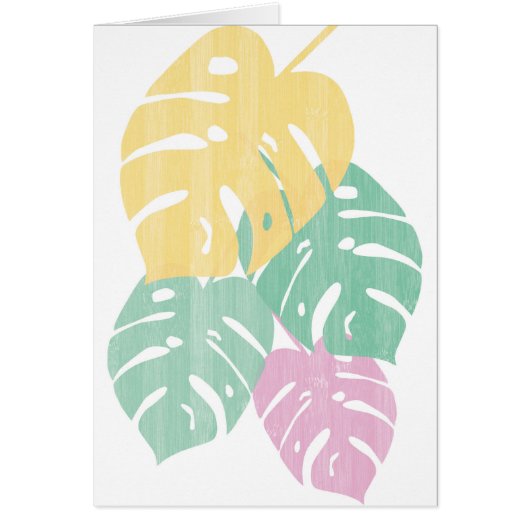 Tropical Greenery - Monstera Leaves Cards (Front)