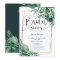 Tropical greenery palm gold script bridal shower